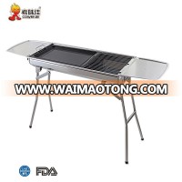 Safety Design Stainless Steel  Zinc Plated Charcoal BBQ Meat Grill