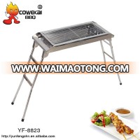 big size stand up stainless steel charcoal bbq grill for outside