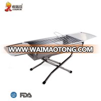 Outdoor Korean Refractory Metal Stainless Steel Rotisserie Charcoal Barbecue Grill