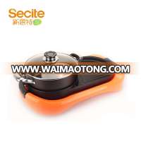 Diecast Table Multifunction Electric Indoor Pan Grill with Hot Pot