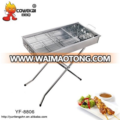 Stainless Steel Simple Outdoor Picnic Folding Charcoal bbq Grills